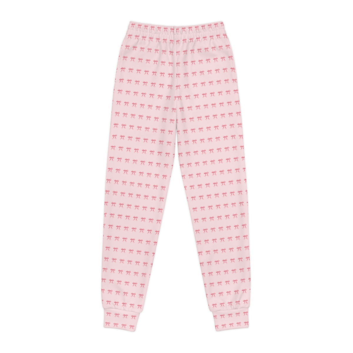 Pink Bow Joggers | All-Over Print Youth Sweatpants