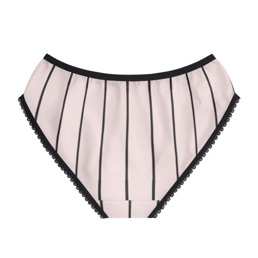 Blush Pinstripe Briefs | Jane & Lexi product image