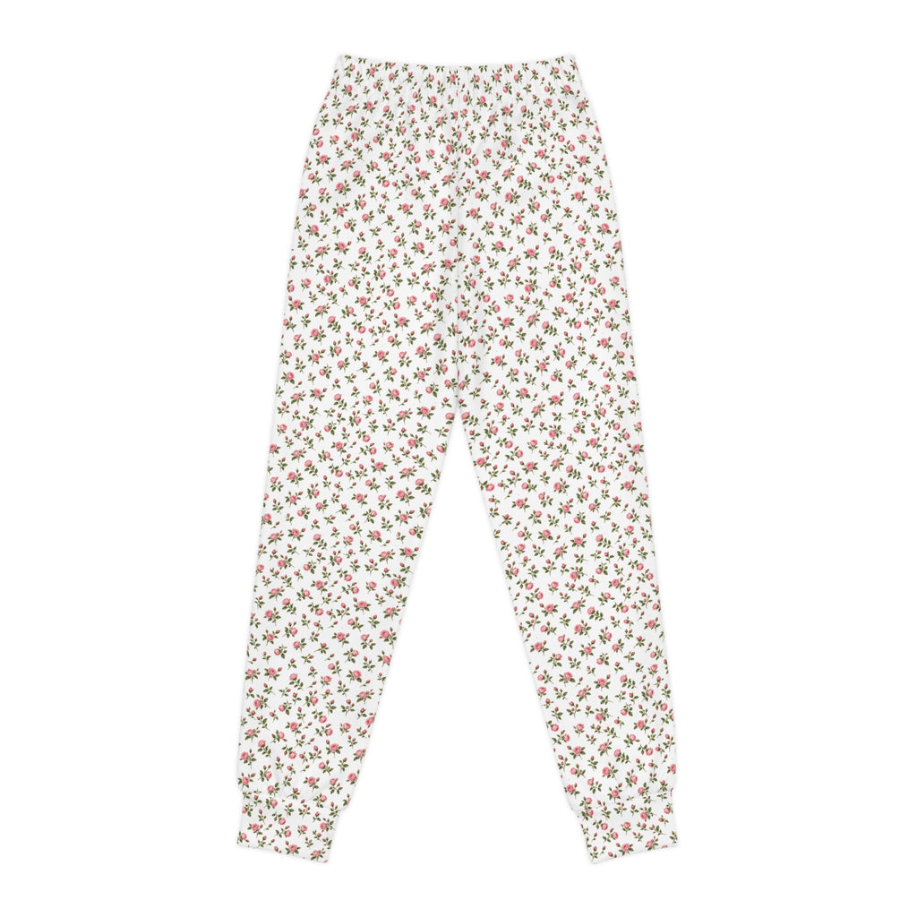 Girls cottage floral rosebud jogger sweatpants product view
