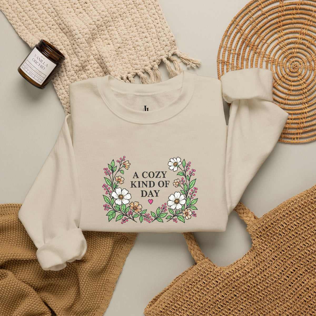 A Cozy Kind of Day Floral Crewneck product image 15