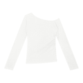 Off-the-Shoulder Top | Fitted Long Sleeve Tee