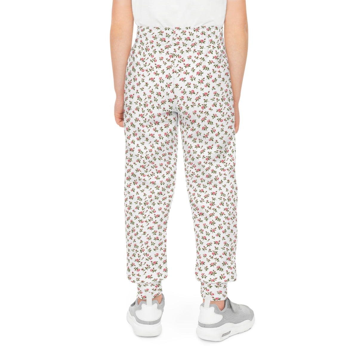 Girls cottage floral rosebud jogger sweatpants product view