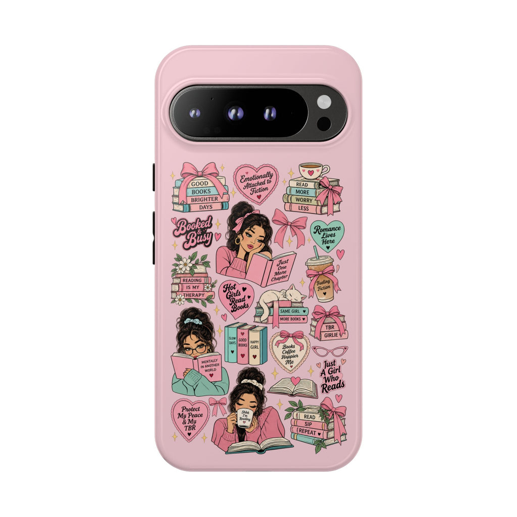 Reading aesthetic phone case for book lovers