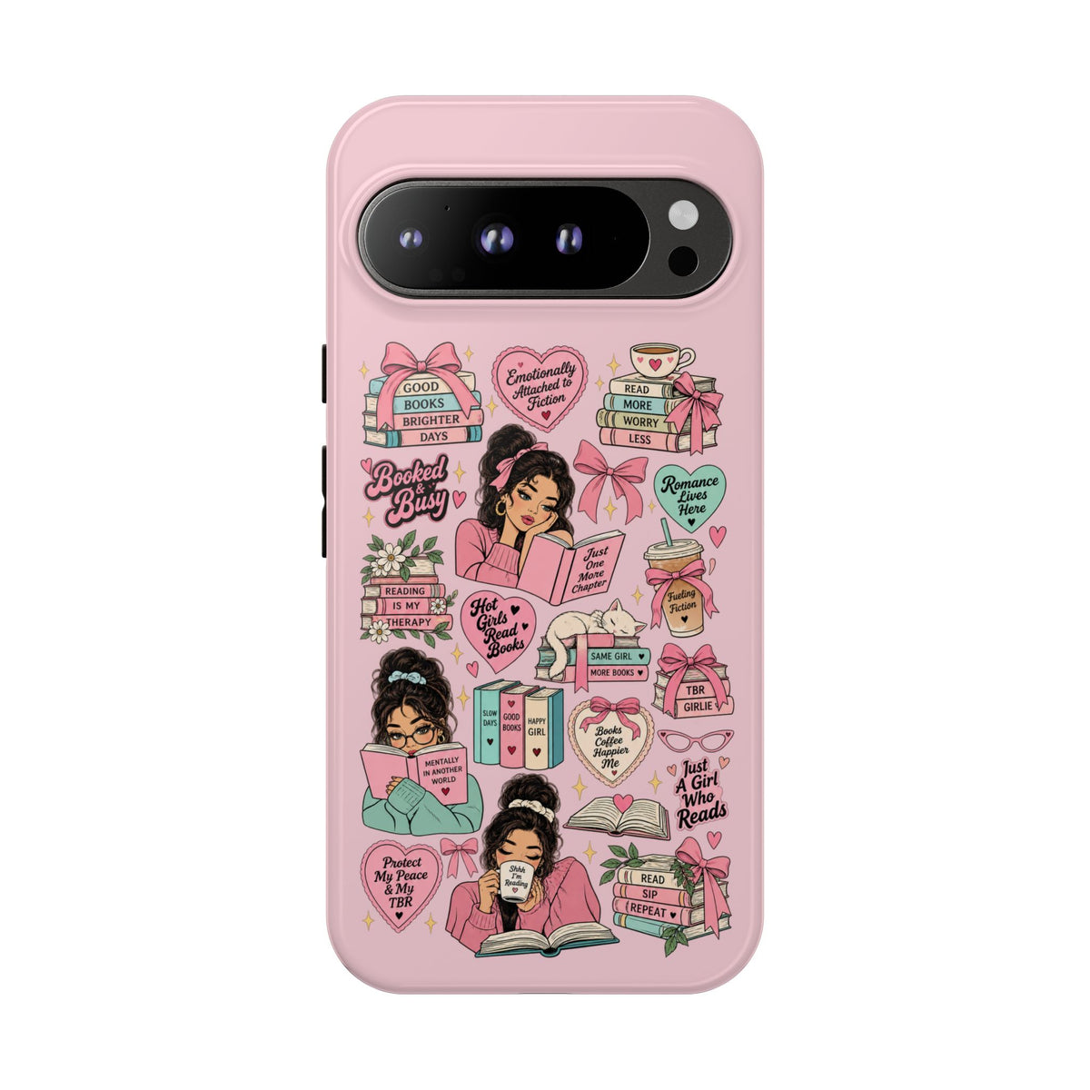 Reading aesthetic phone case for book lovers