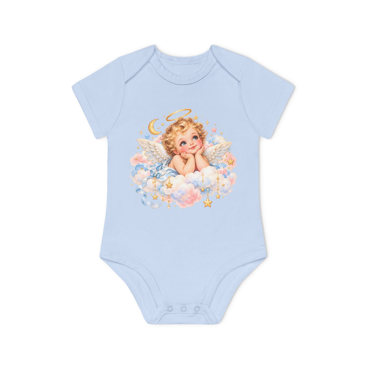 Angel Baby cherub bodysuit in soft infant color option