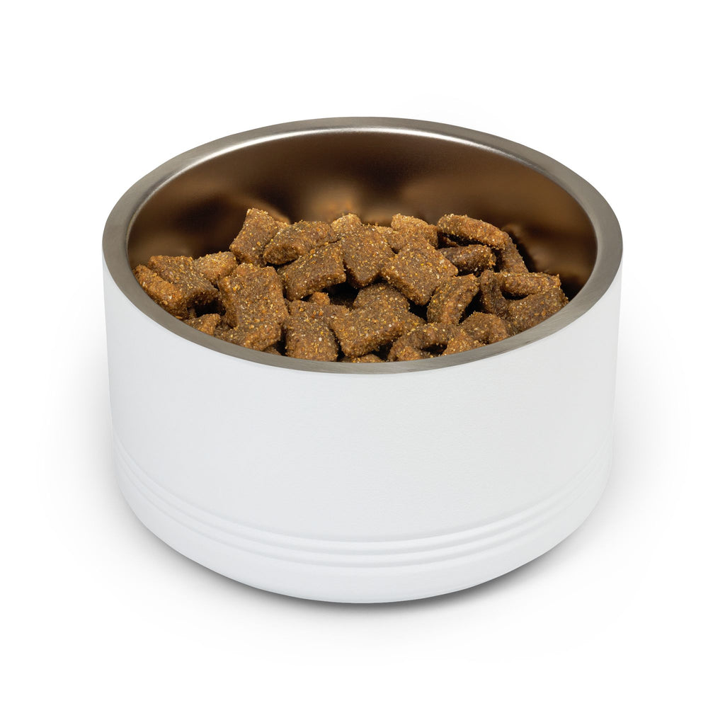Paw print insulated pet bowl product view