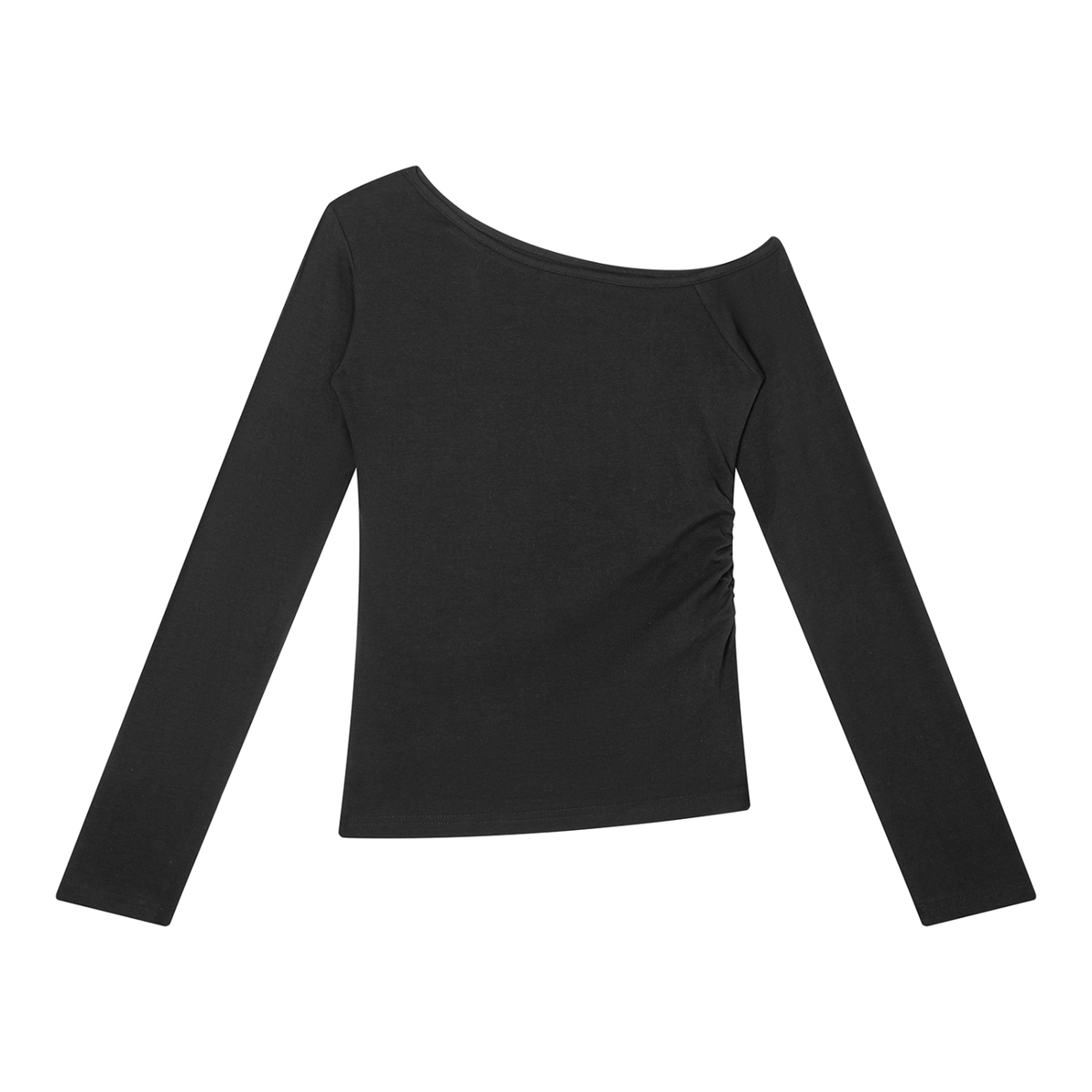 Off-the-Shoulder Top | Fitted Long Sleeve Tee