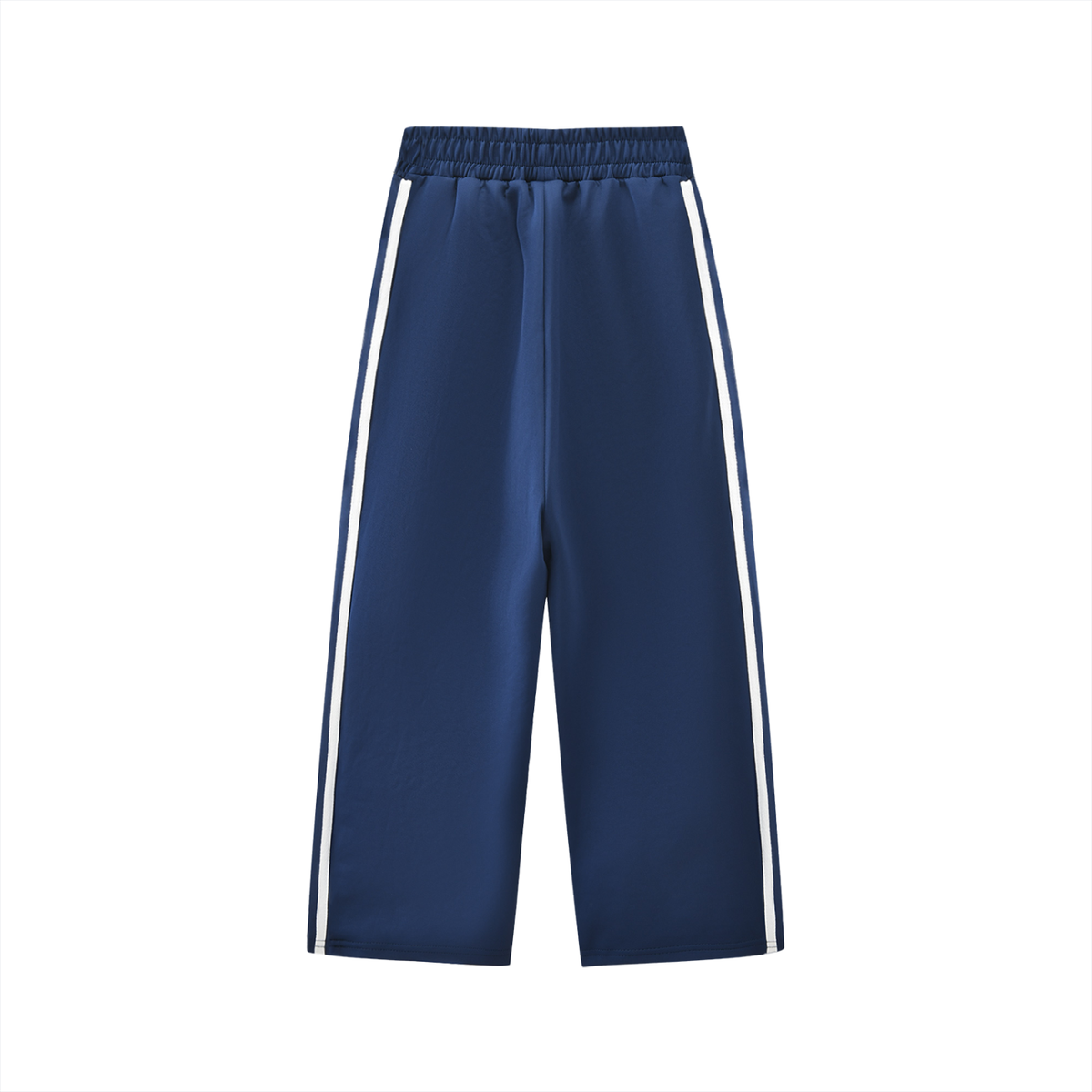 Boys royal blue athletic sweatpants with contrast side stripe detail