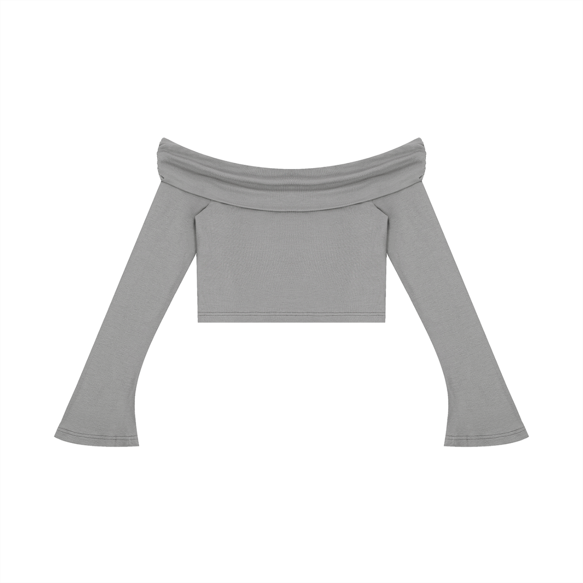 Women's Off-Shoulder Bell Sleeve Crop Top product image 4