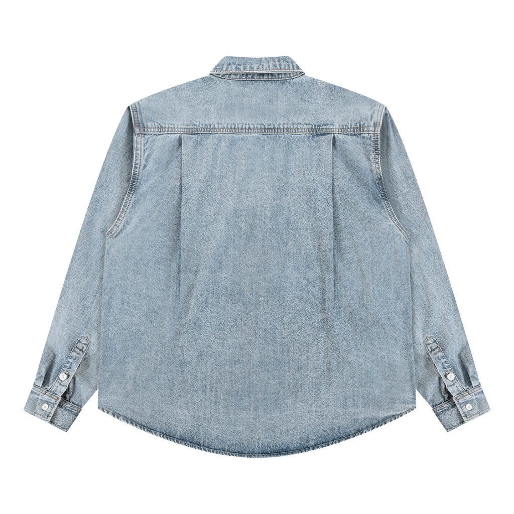 Vintage-Wash Denim Shirt | Relaxed Button-Down
