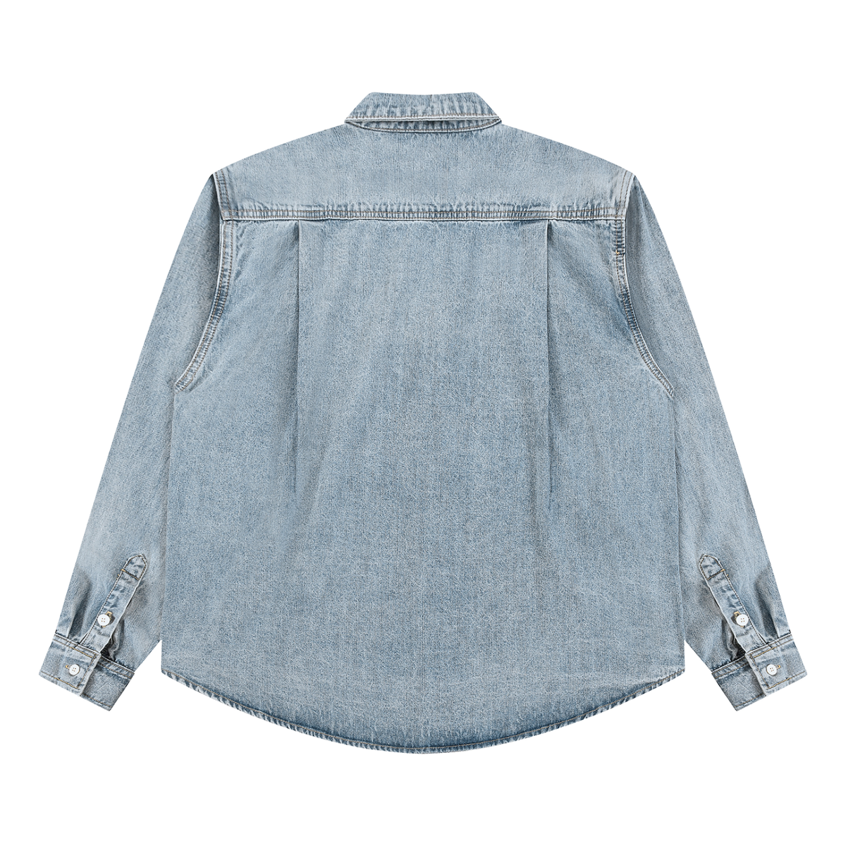 Vintage-Wash Denim Shirt | Relaxed Button-Down