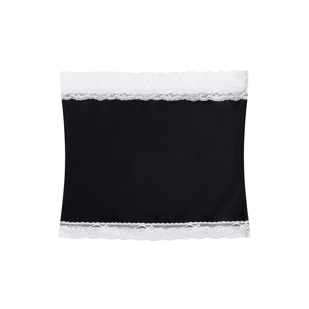 Paneled Tube Top | Cropped Strapless Style