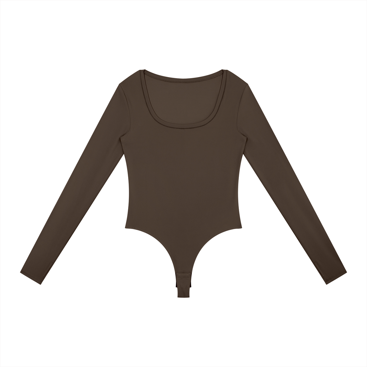 Essential Long Sleeve Bodysuit | Soft Stretch Scoop Neck Top