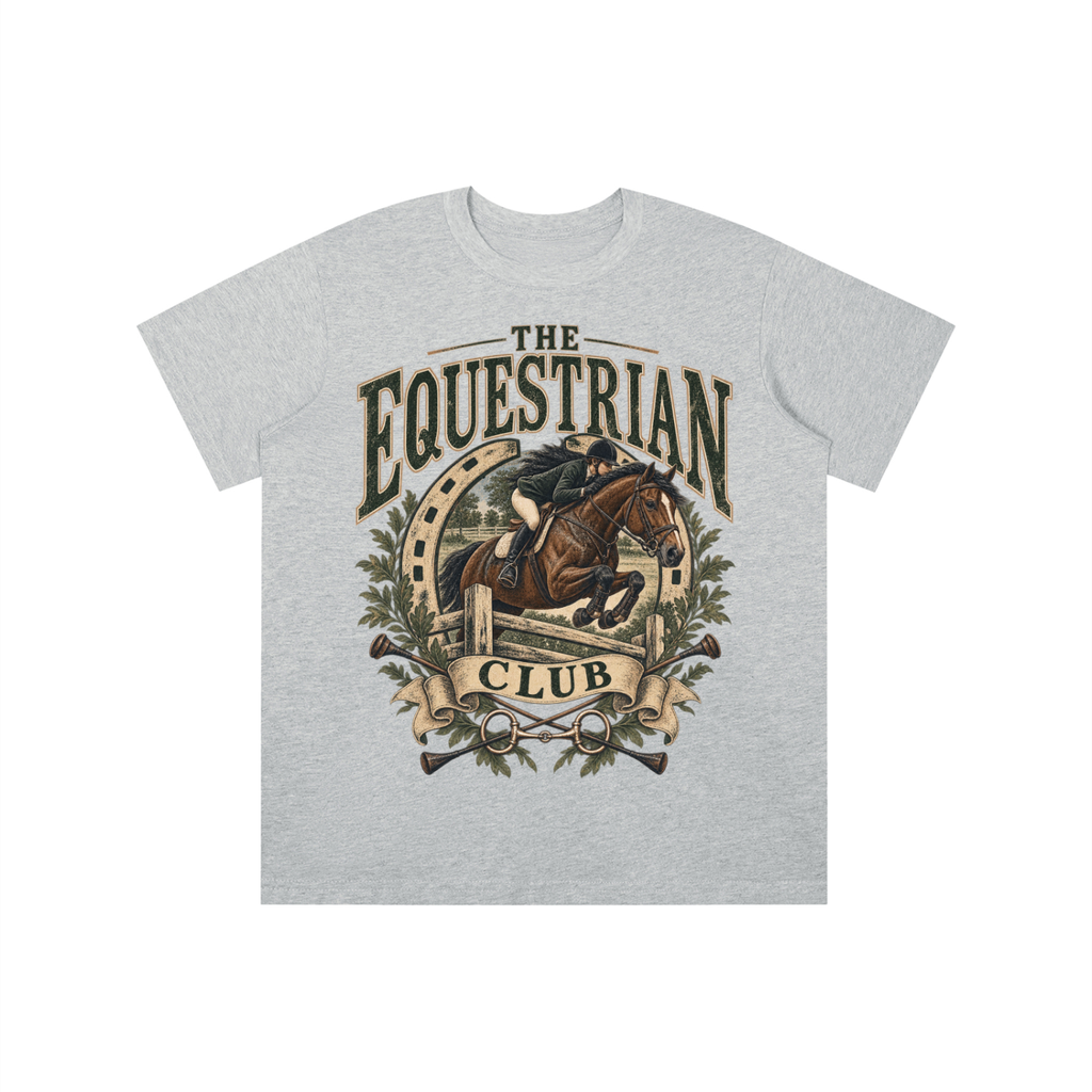 Boys Equestrian Club cotton graphic tee in assorted colors