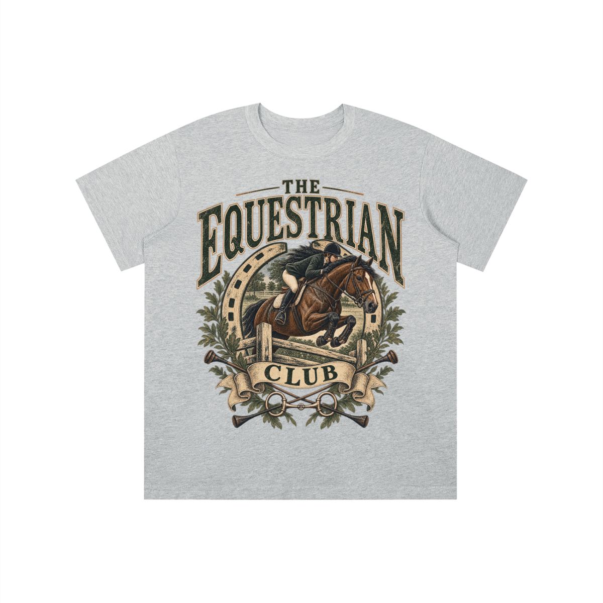 Boys Equestrian Club cotton graphic tee in assorted colors