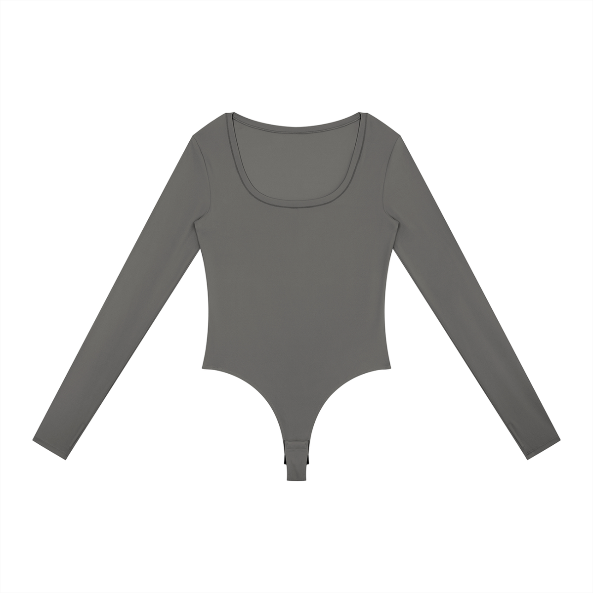 Essential Long Sleeve Bodysuit | Soft Stretch Scoop Neck Top