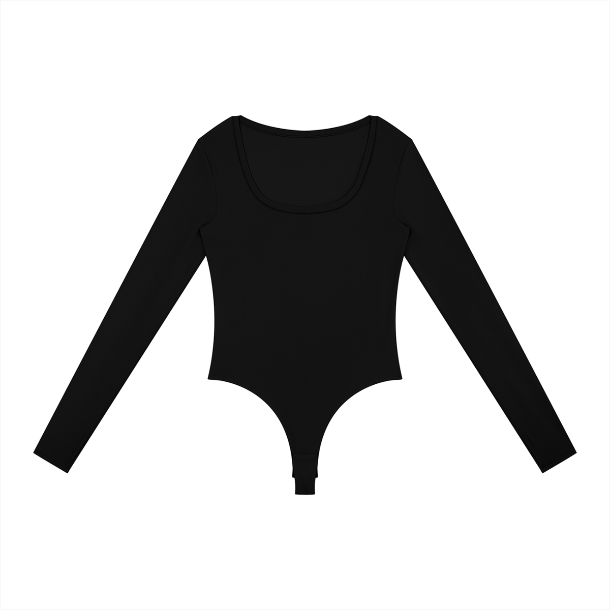 Essential Long Sleeve Bodysuit | Soft Stretch Scoop Neck Top
