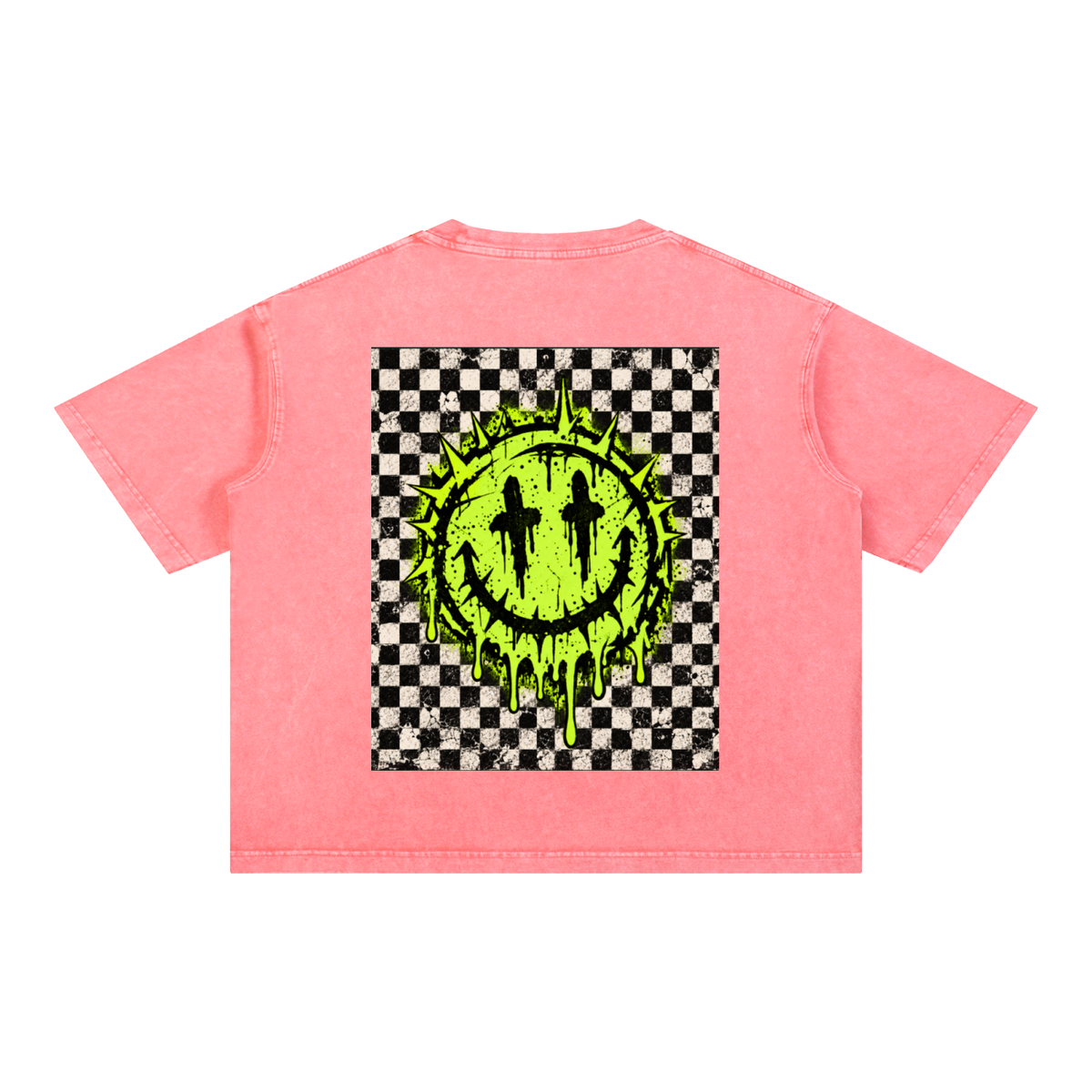 Jane & Lexi OFF THE GRID oversized mineral wash cotton graphic tee, vintage grunge streetwear product image 8