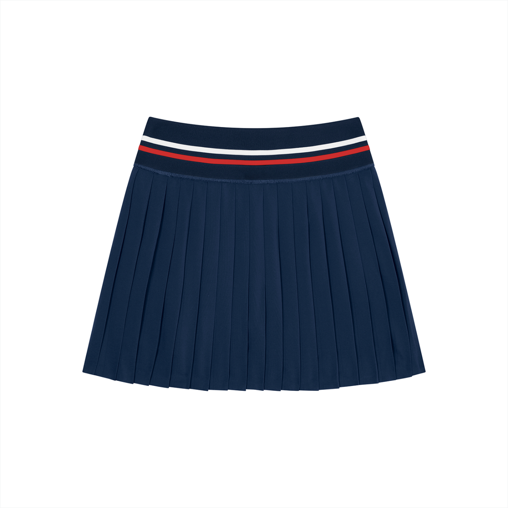 striped,stripe,pleated,skirt