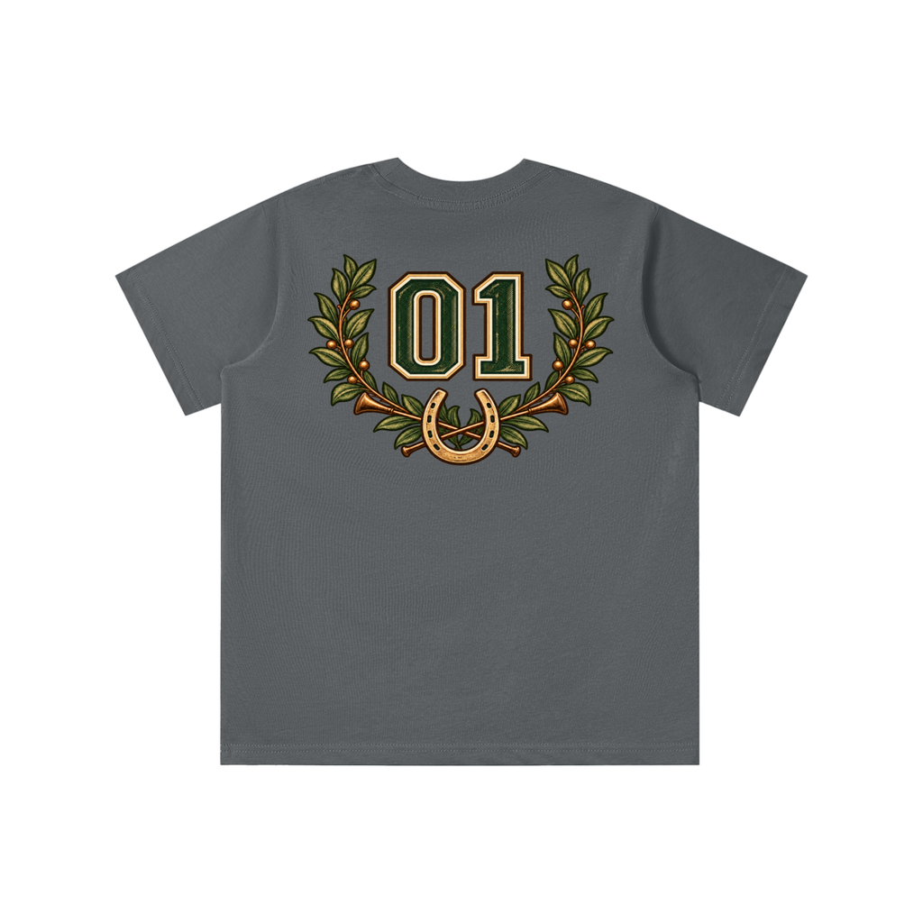 Boys Equestrian Club cotton graphic tee in assorted colors