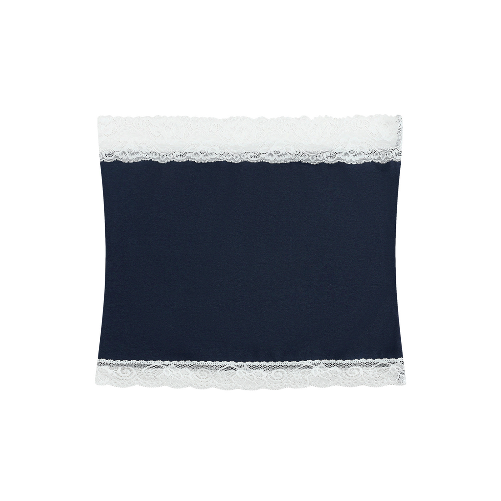 Paneled Tube Top | Cropped Strapless Style