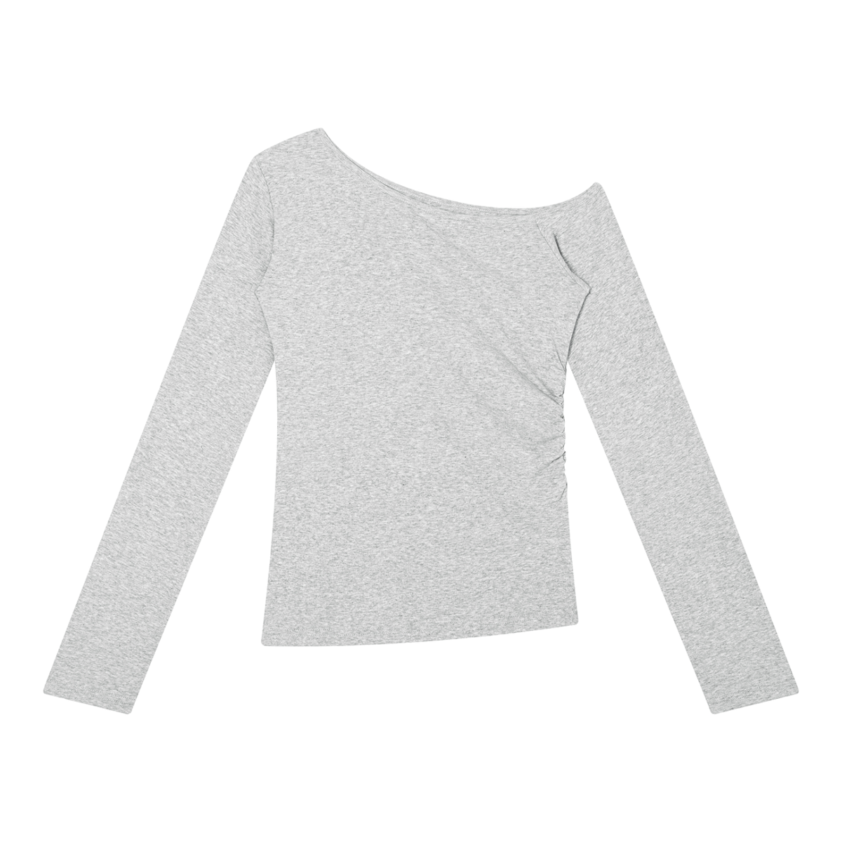 Off-the-Shoulder Top | Fitted Long Sleeve Tee